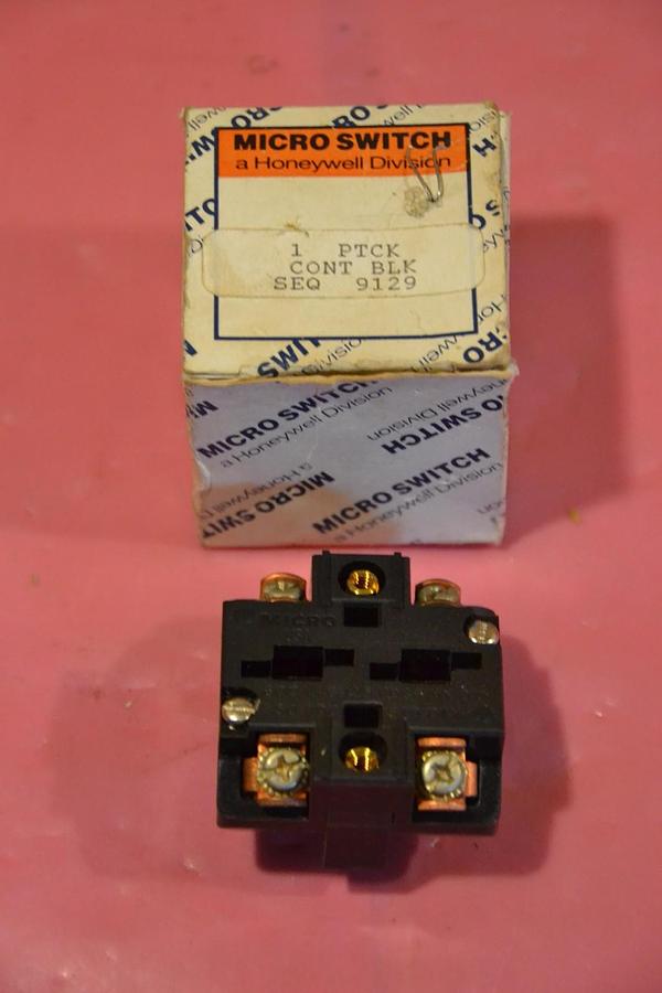 HONEYWELL MICRO SWITCH CONTACT BLOCK PTCK SEQ 9129 NEW