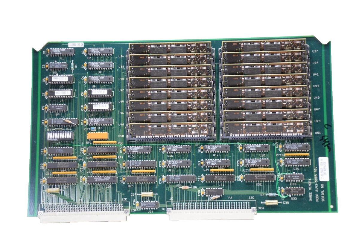 Used ADAC LABS 2143-5005 21435005 Rev W Image Memory PCBA Circuit Board Card