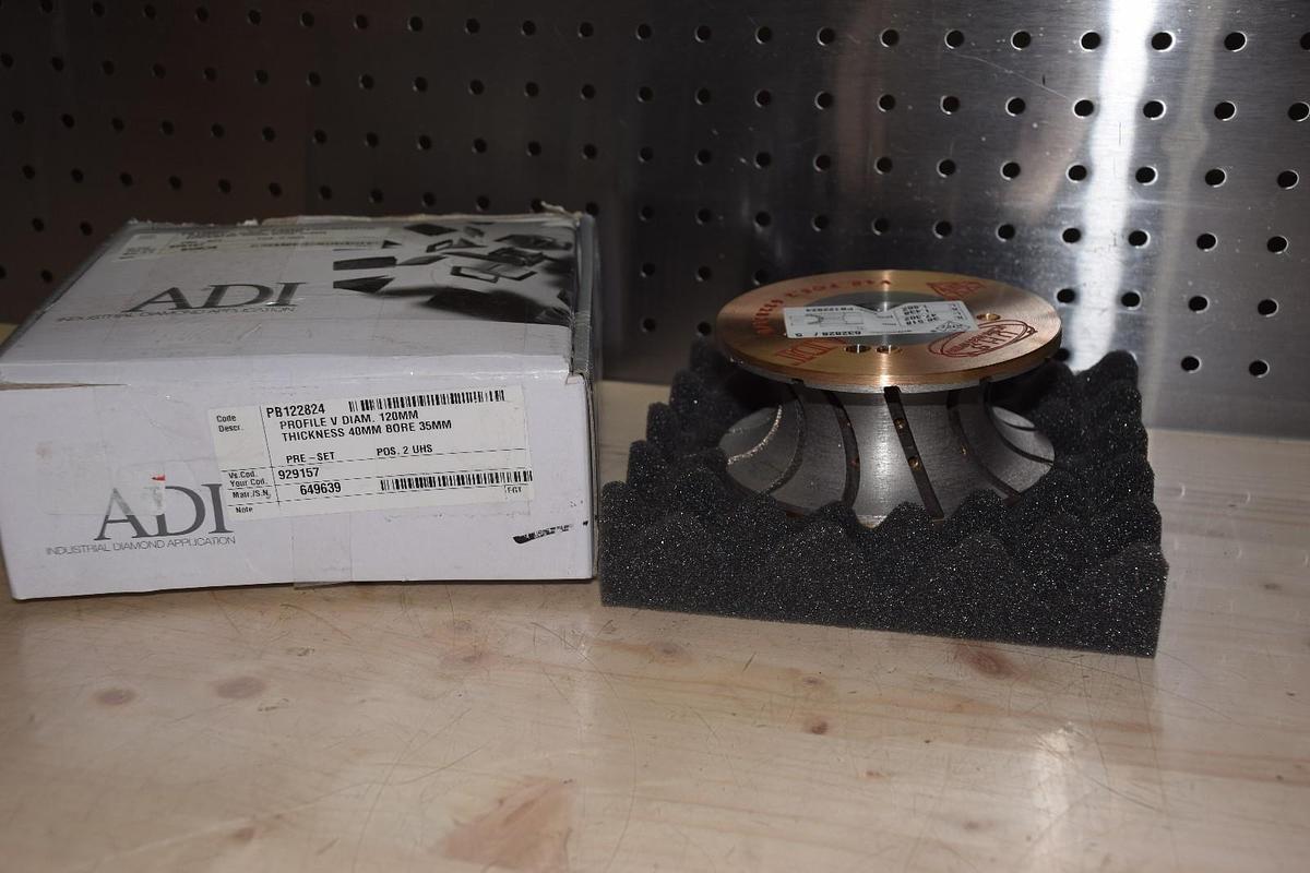ADI 2 UHS 929175, PB122824, V40, 120MM x 40MM 35mm Diamond Profile Wheel Granite