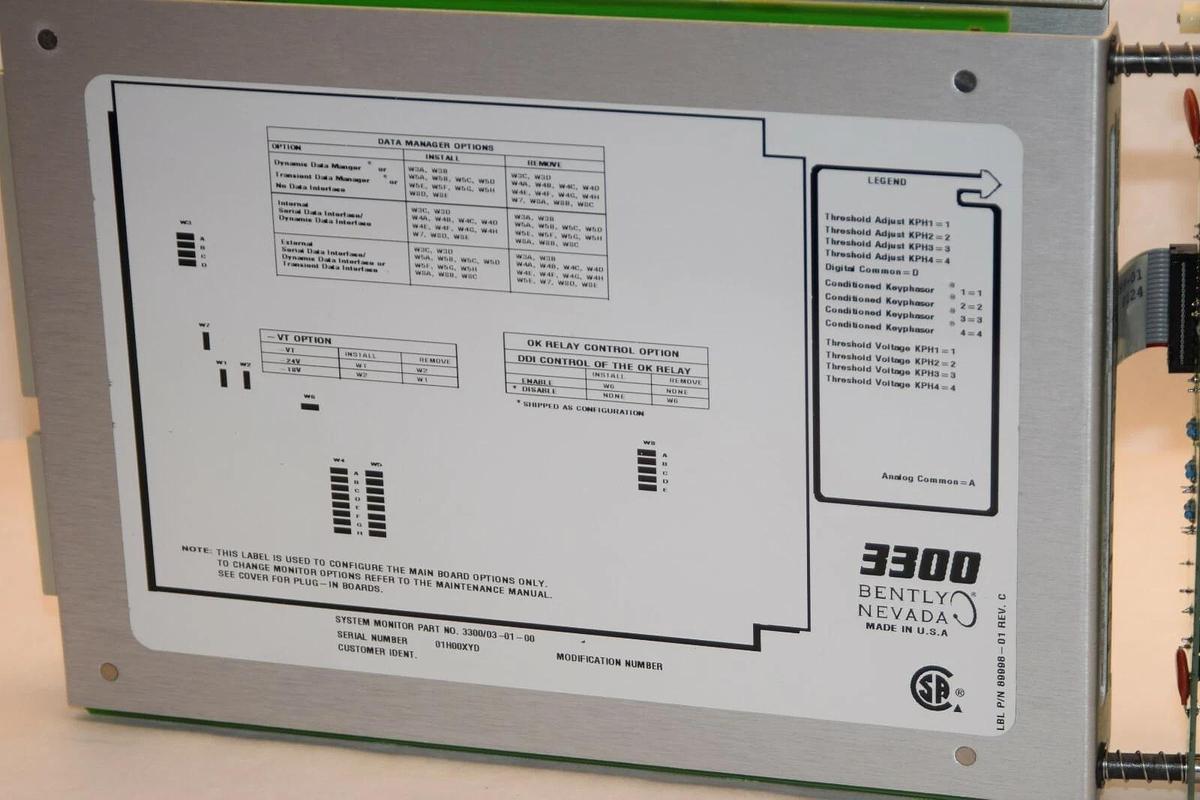 BENTLY NEVADA 3300/03-01-00 System monitor 3300-03-01-00  3300/03 3300-03 (NEW)