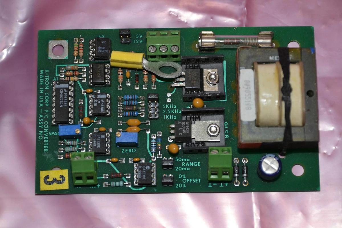 Used KTRON K-TRON FREQUENCY TO CURRENT CONVERTER KEF0501124B 9191-00052E