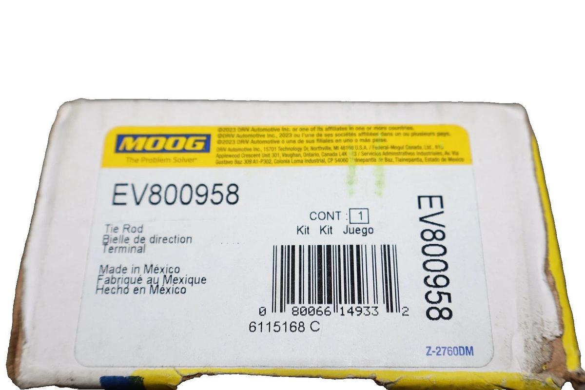 Moog Tie Rod End EV800958 Front Inner 1500 Dodge Ram (New)