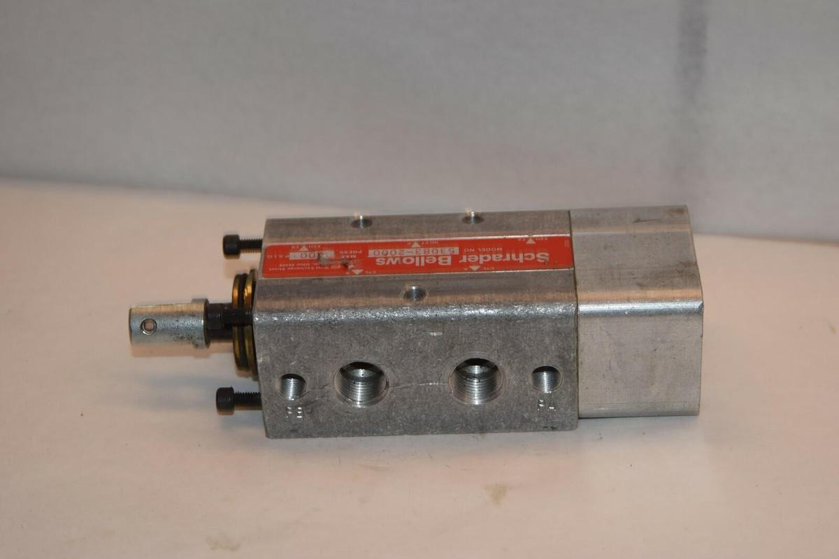 Used SCHRADER BELLOWS Lever Operated Air control Valve  53083-2000 53083 2000