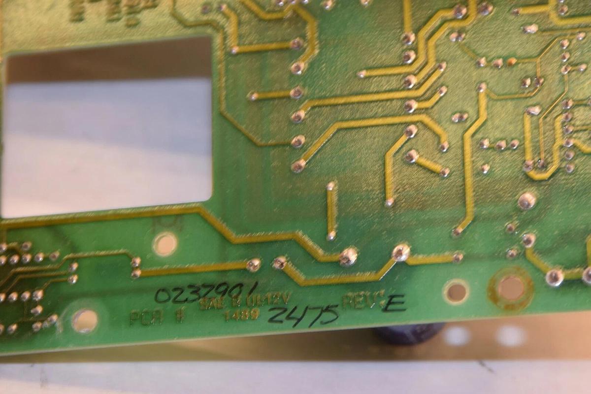 Used MICRO MOTION RFT9710 MMI PCB # 1001593 Rev F 0232901 SAE B UL-12V Circuit Board