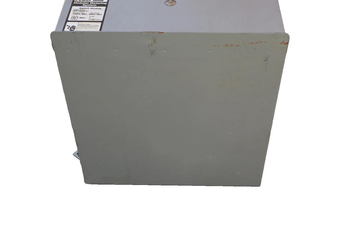 Used Siemens Power Mod 800A Modular Metering System WS1800CU Switch Module 1ph 240v
