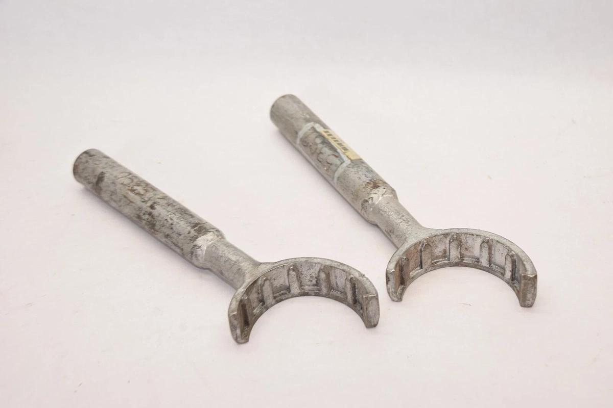 Used (Lot of 2) Barrel Nut Wrench Set Container Cap Seal Wrench