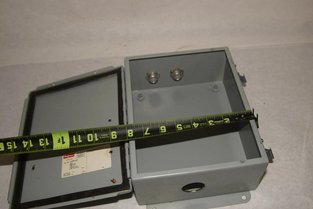 Used HOFFMAN A1008CHQR 10" x 8" x 4" Cutout Box