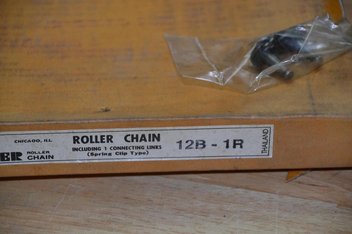 PEER 10' ROLLER CHAIN 12B-1R 12B1R 12B 1R 10 FEET (NEW)