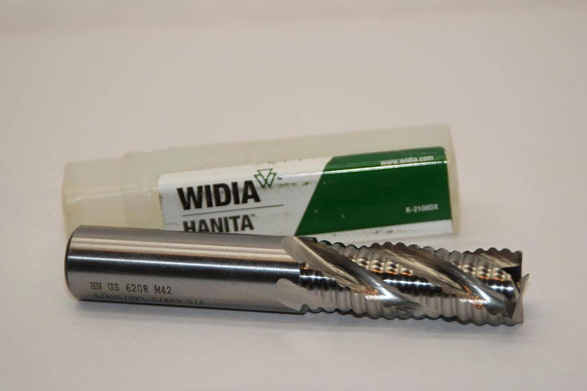WIDIA HANITA 620816006 HNUS6208M42 Ruf 5/8x5/8x1.5/8x3.3/4 Endmill USA (NEW)
