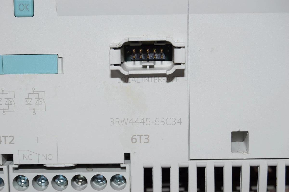Used Siemens AC Semiconductor Motor Starter 3RW4445-6BC34 SIRIUS 115vac DAMAGED COVER