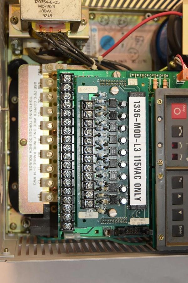 Used Allen Bradley 3 Phase AC Drive, 1336-B010-EAD-FA2-L3, Series 10 hp