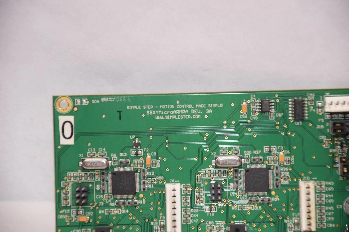 Used SIMPLE STEP SSXYM1croARMPA Rev 3A , 023013-1-1 Motion Control Board