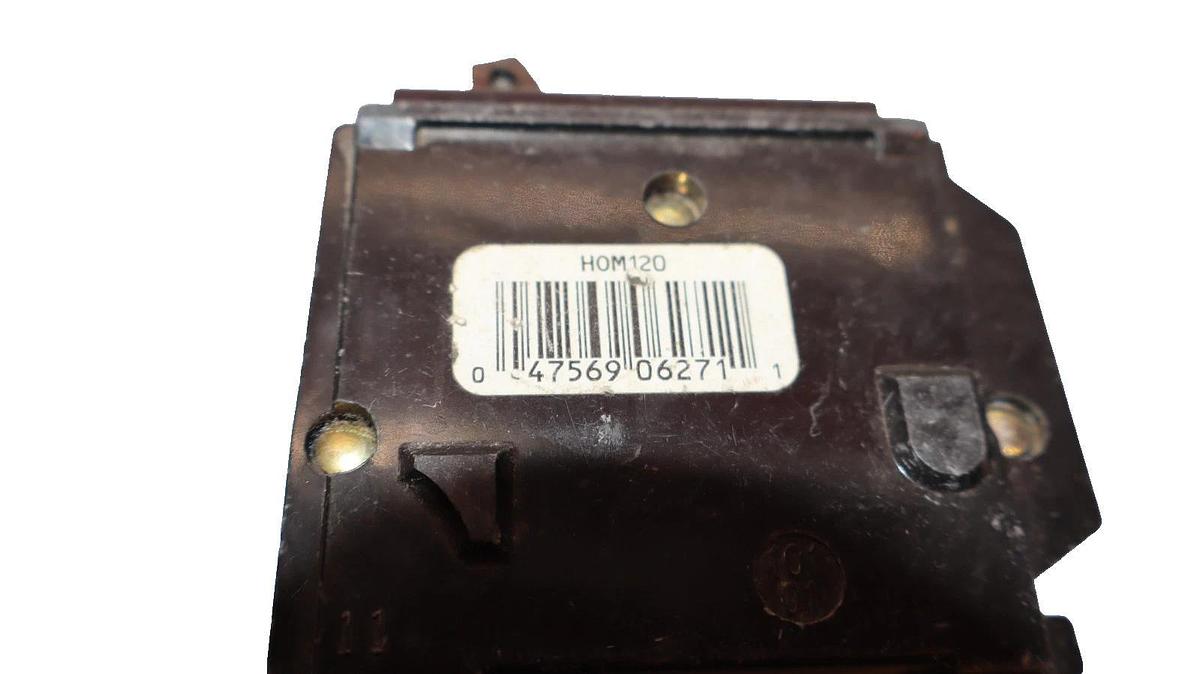 Used Square D Circuit Breaker 20A 20 Amp HOM120-U 1p 1  Pole(Lot of 3)