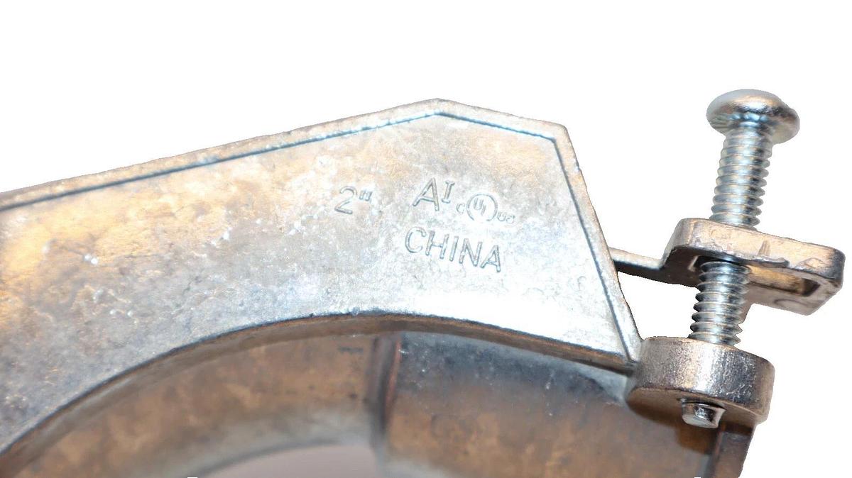 (NEW - Lot of 4) ARLINGTON 2" 90 Degree Squeeze Flex Connector Aluminum