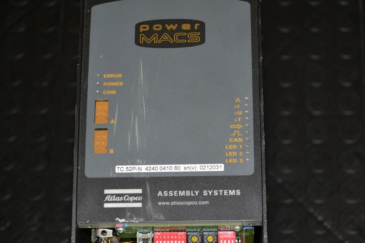 Used ATLAS COPCO POWER MACS DRIVE TC 52P-N TC52PN 4240041080