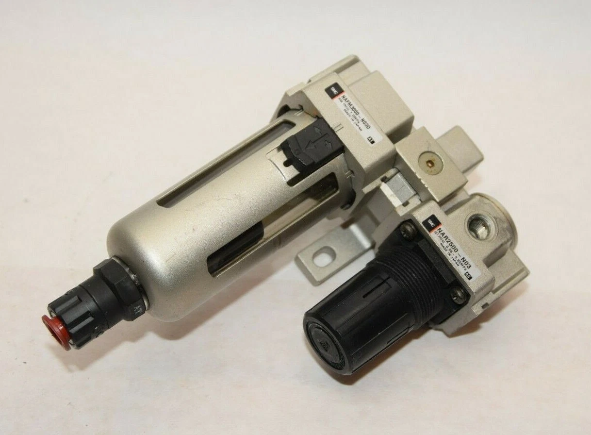SMC NAFM3000-N03D Filter housing With NAR2500-N03 Pneumatic regulater