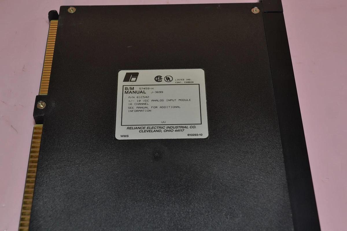 Used RELIANCE ELECTRIC 57459-H 61C542 ANALOG INPUT VOLTAGE