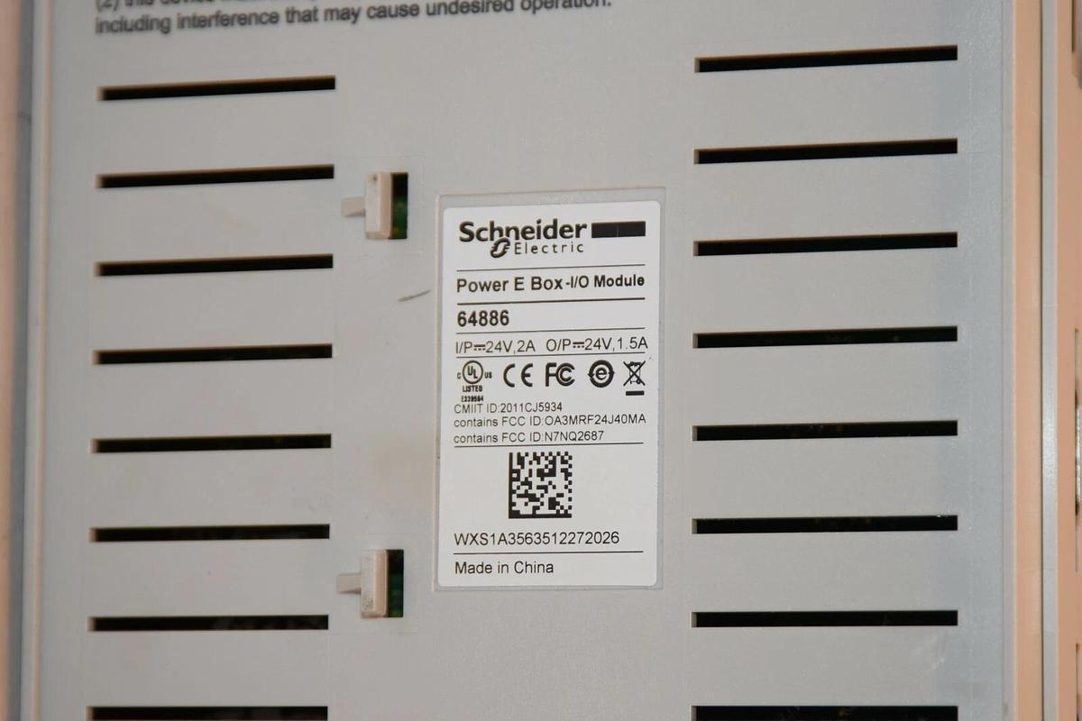 Used Schneider Electric 64886 Power E Box I/o Module