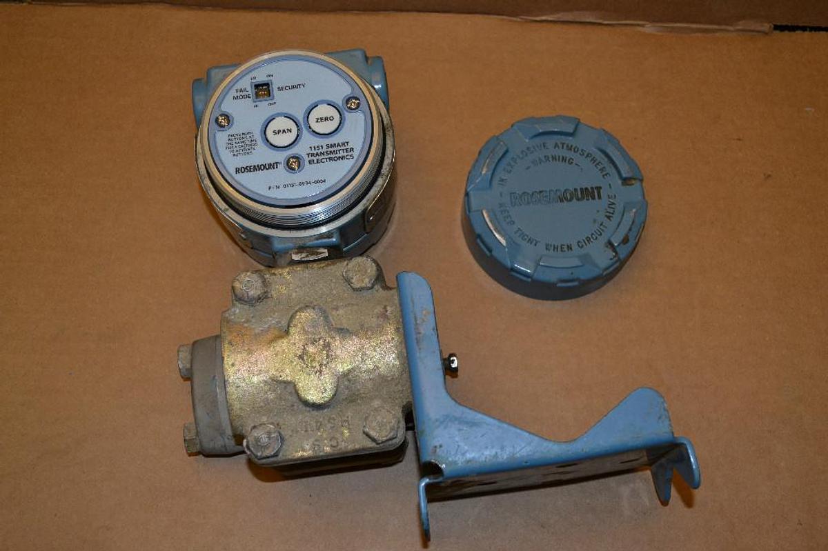Used ROSEMOUNT 1151 SMART TRANSMITTER 1151GP6S22B1 100PSI