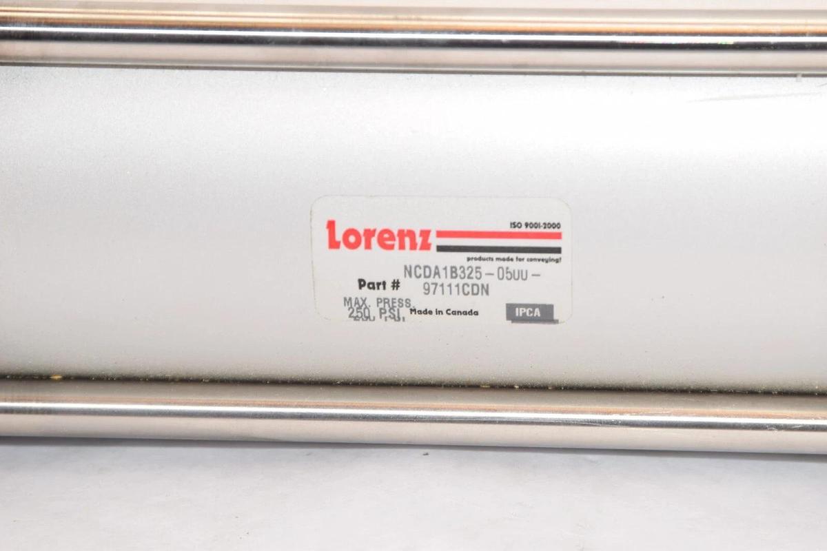 (NEW) SMC / LORENZ NCDA1B325-0500-97111CDN 250psi Tie Rod Cylinder