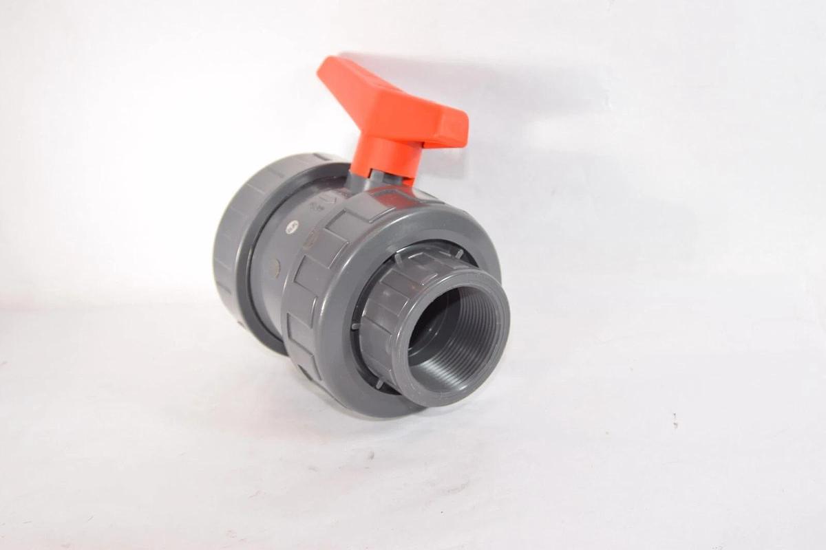 CEPEX HAYWARD  PVC Teflon 2-1/2" Threaded Socket True Union Ball Valve NEW