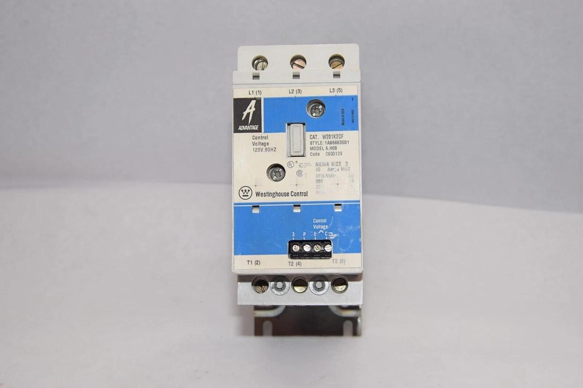 (NEW) WESTINGHOUSE W201K2CF A.H09 Size 2 45A 3Ph 120V 60Hz Coil Contactor