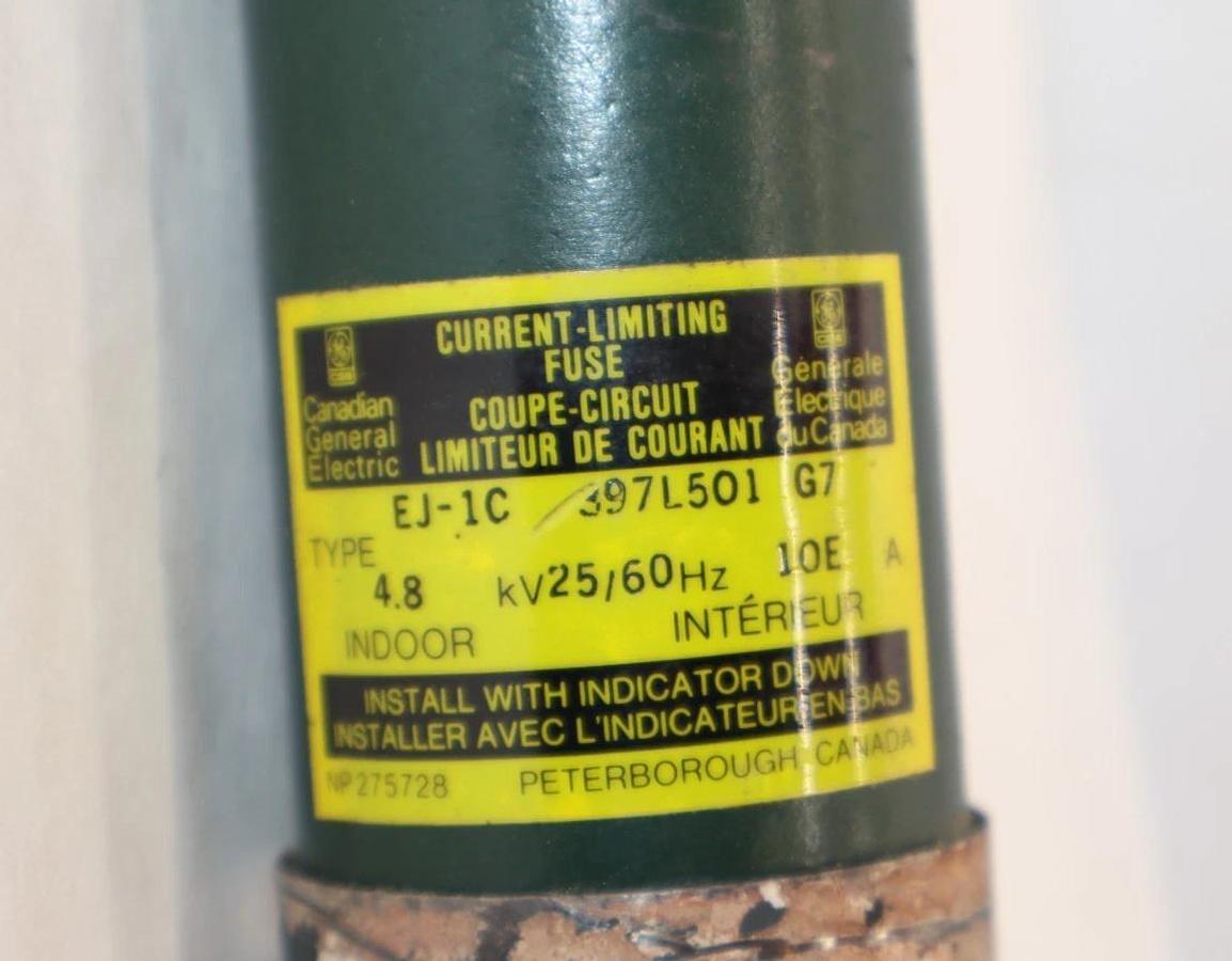 Used GE GENERAL ELECTRIC Canadian EJ-1C 397L501 G7 EJ1C 10e Amp 10eA Indoor 4.8kV25