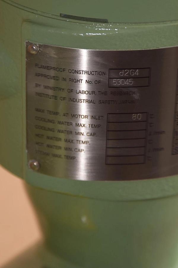 Nikkiso Non-Seal Pump HN21A-A1 HN21AA1 Head: 20m .8kw 440v 50 L/min (NEW)