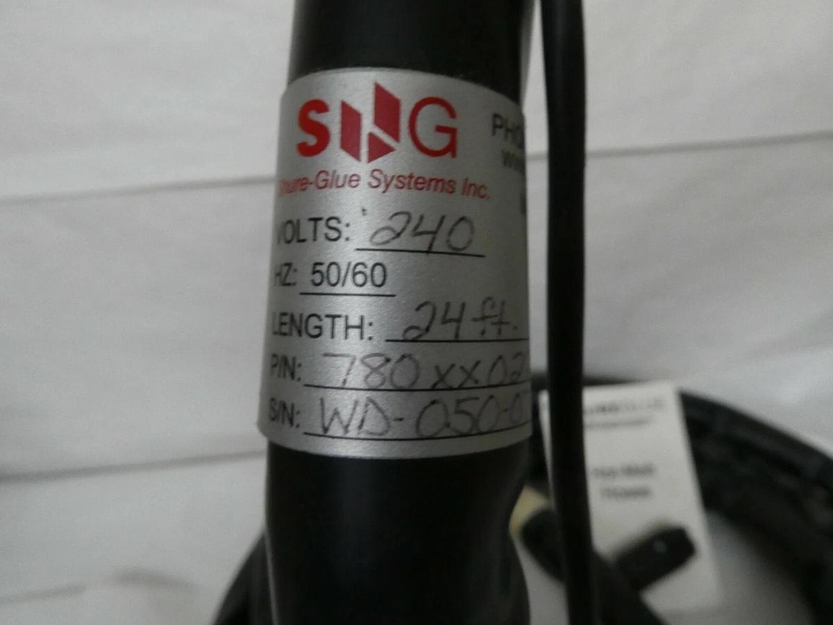 (NEW) SHURE-GLUE 780XX022 240V 50/60Hz 24' Hot Melt Hose