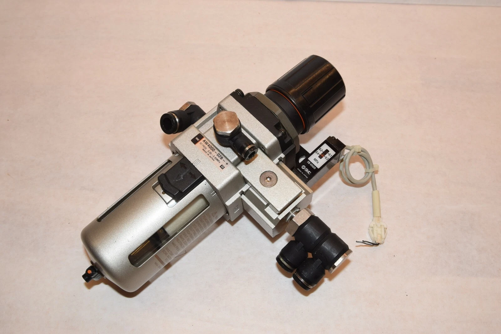 Used SMC AW4000-02B-+ 0.05~0.85MPa Modular Filter Regulator