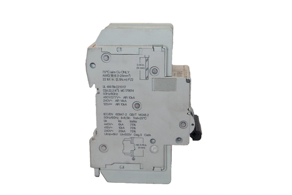 Used Schneider Electric M9F42225 25A Amp 2 Pole Multi 9 Circuit Breaker