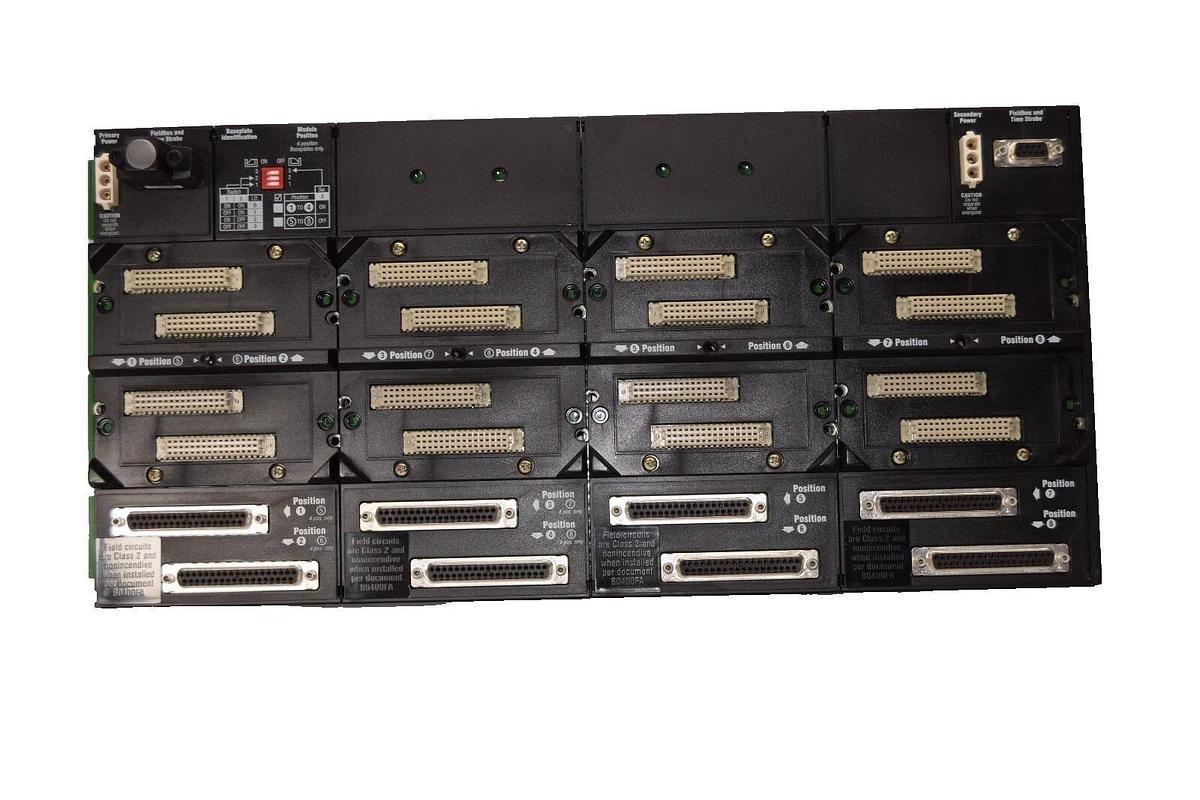 Used FOXBORO INVENSYS I/A Series Din Mounted Modular Baseplate Rack P0926JM 0A RY0830