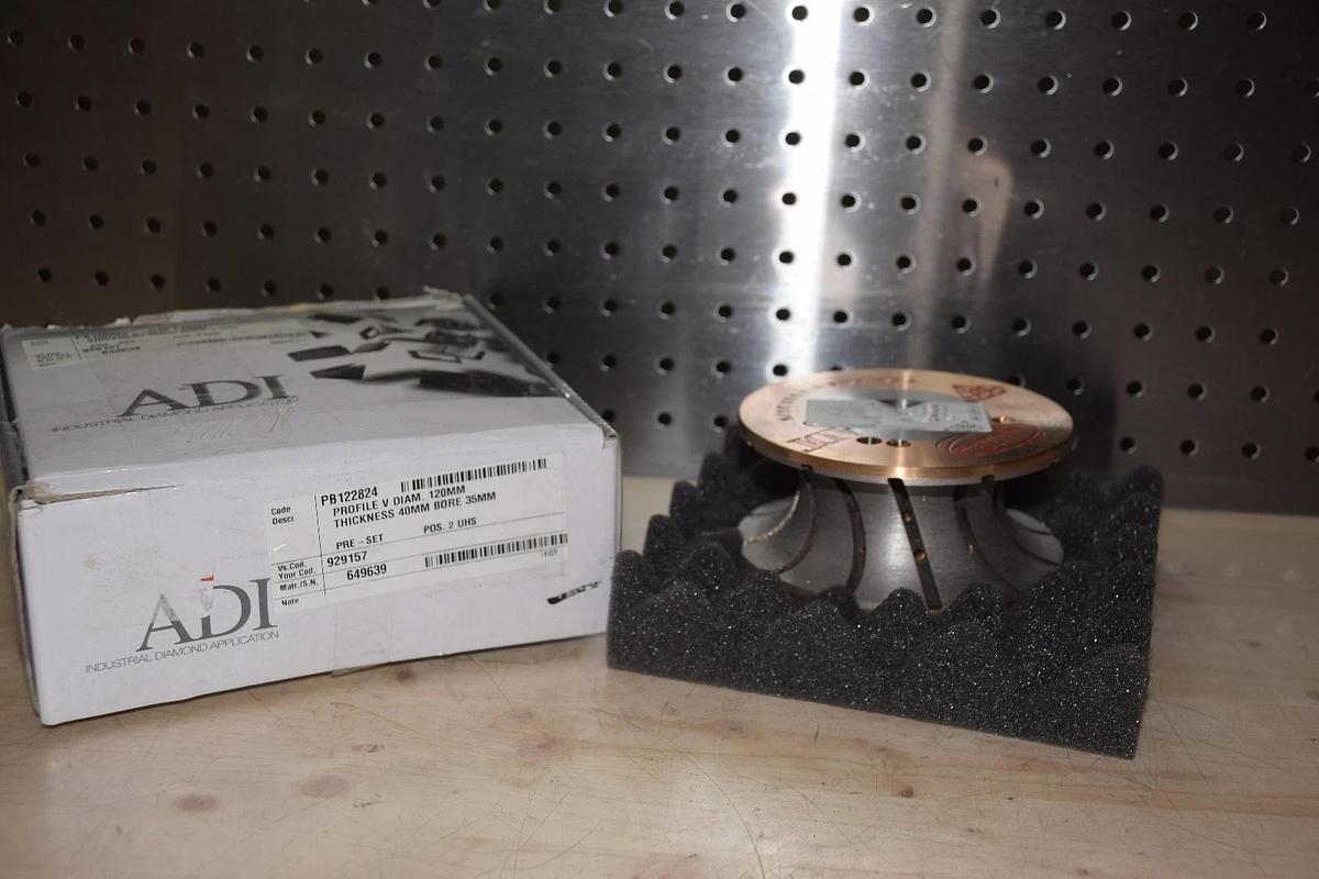 ADI 2 UHS 929175, PB122824, V40, 120MM x 40MM 35mm Diamond Profile Wheel Granite