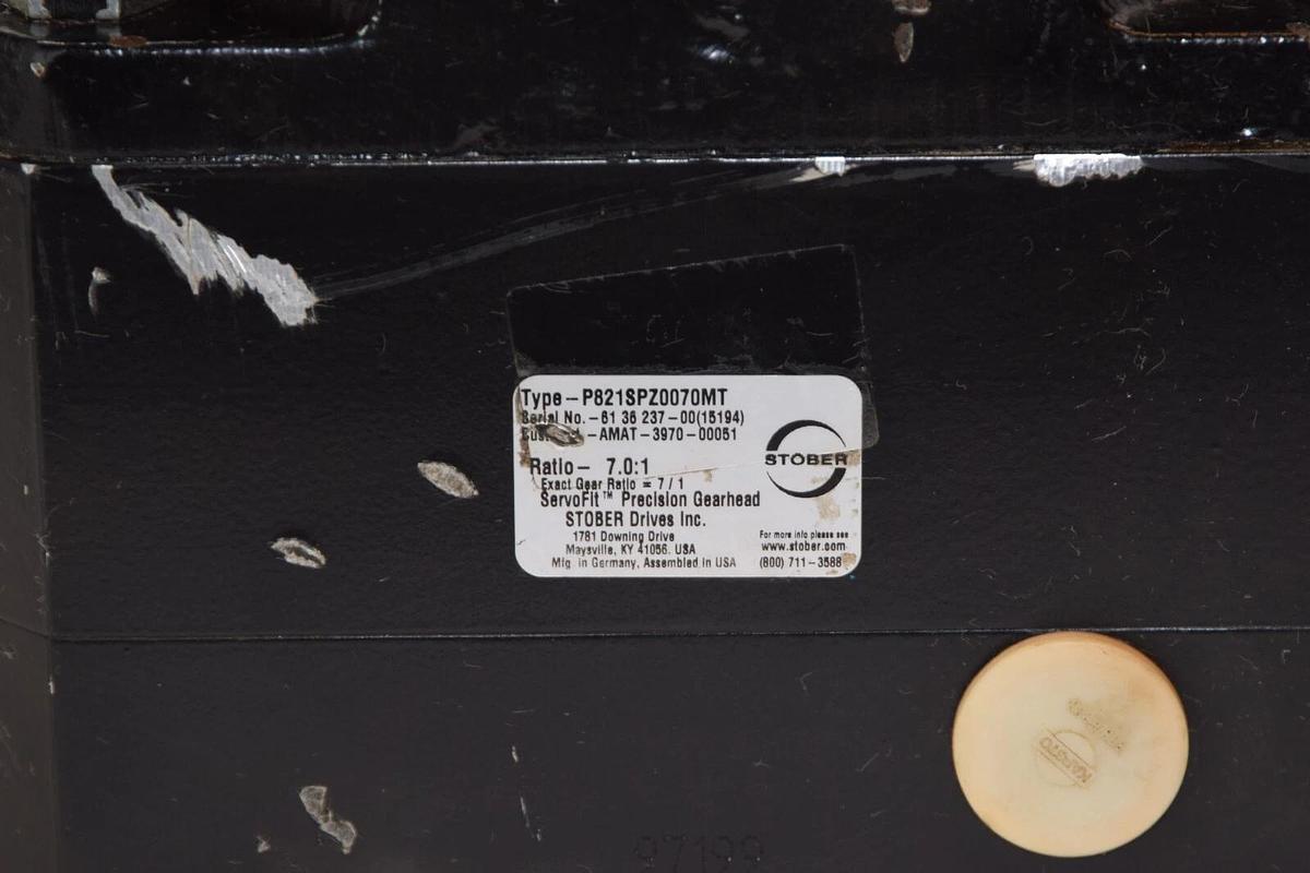 Used STOBER P821SPZ0070MT 7.0:1 ServoFit Precision Gearhead