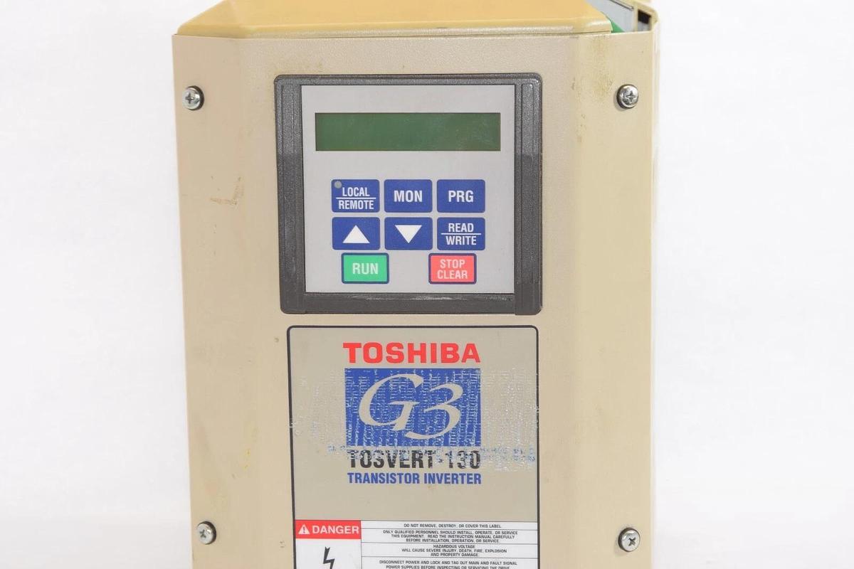 Used TOSHIBA VT130G3U4055 5.5KVA 5HP Transistor Inverter AC Drive *Cracked*