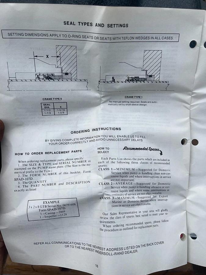 Ingersoll Rand GTB General Service Split Case Pump 6x9SB 1750rpm 6" (NEW)