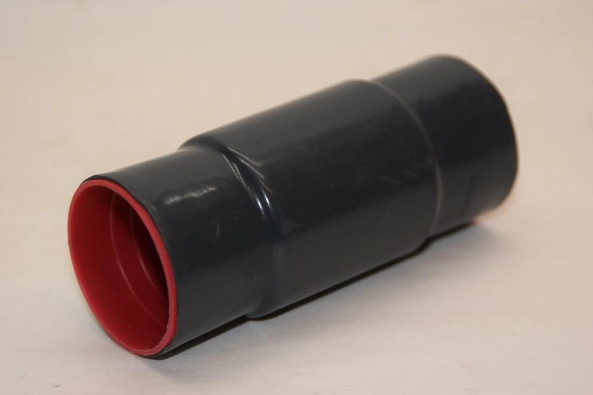 (NEW) PLASTI-BOND Red H2OT 1-1/4" Coated Conduit Body Straight Fitting