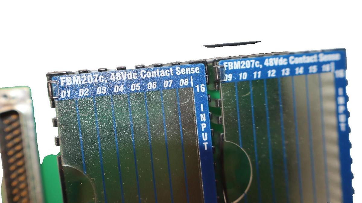 Used FOXBORO INVENSYS FBM207c P0917MF 0E RY1147 48Vdc Contact Sense 16 Input Module