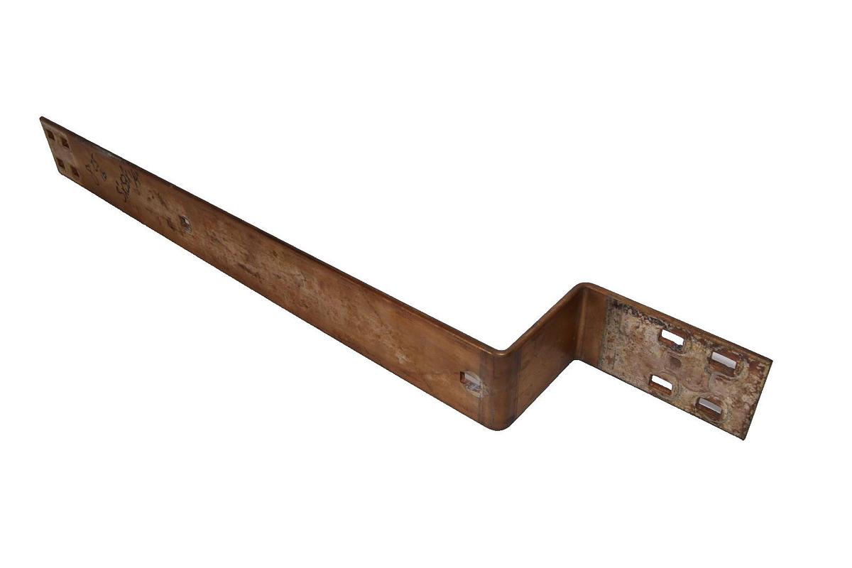 Used 3" x 33" x 1/4" (+4" offset Step) Copper Flat BusBar bus bar buss bar Stock