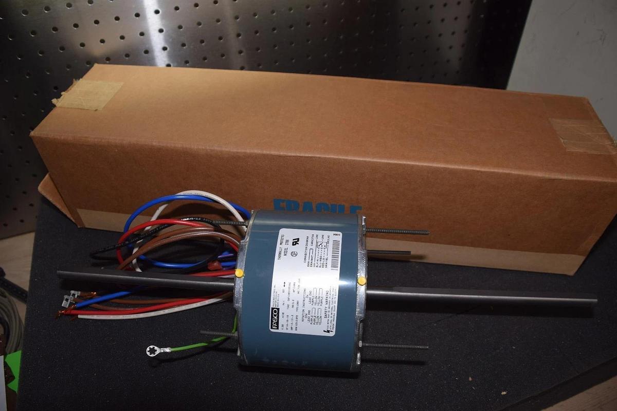 Fasco HVAC 3 Speed Motor D766 1/4-1/6-1/8hp 1.9-1.2-.8 A 230v 60hz 1075rpm (NEW)