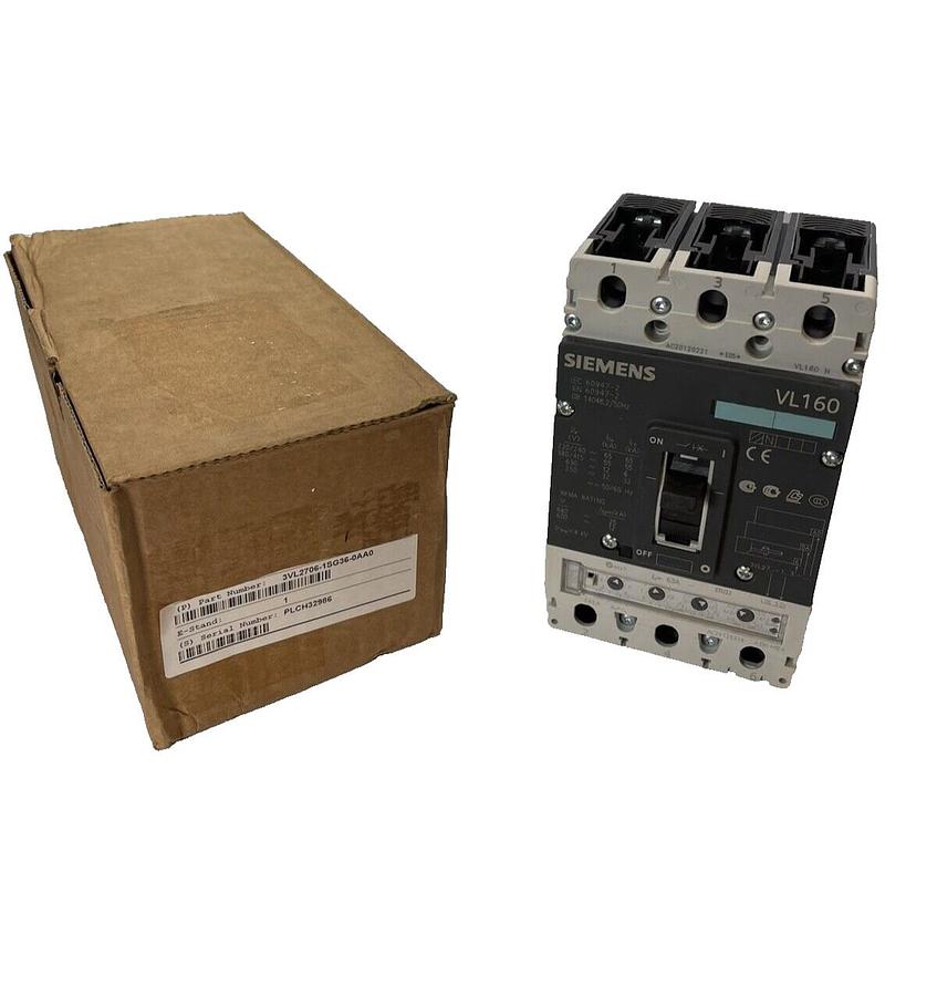 Siemens 3VL2706-1SG36-0AA0 Z, 63 amp, 3VL2706-1SG36-0AA0-Z Breaker, Open Box NEW