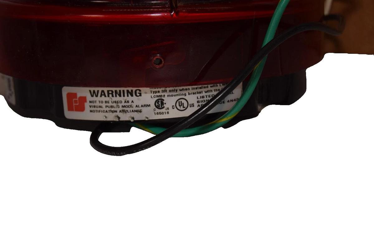 Federal Signal Red Rotating Light 121S-120R  121S120R 120Vac (New)