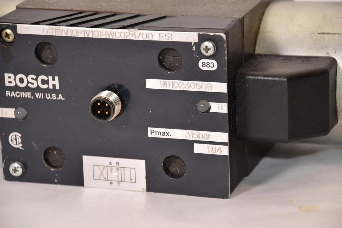 (NEW) BOSCH 081WV10P1V1018WC024/00 E51 , 9810230508 315 Bar  Solenoid Valve