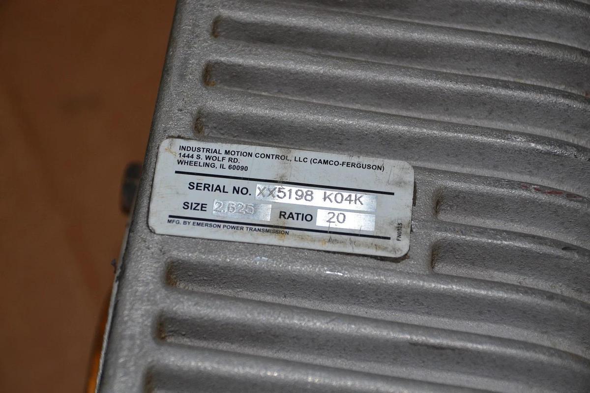 Industrial Motion Control Camco Ferguson Gear Box Size 2.625 Ratio 20 NEW