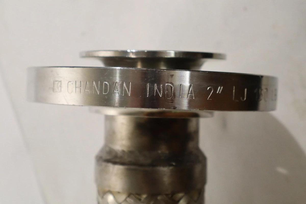 2" x 36" Braided SS Stainless Flexible Hose w/ Flange F316/316L SA/A182 NEW