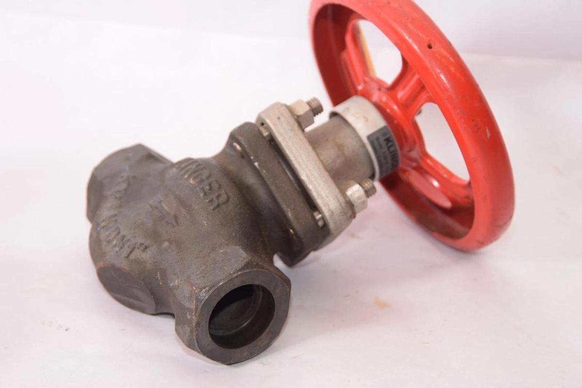 (NEW) KLINGER 900CWP KVSN DN 1" Weld In Socket Piston Valve