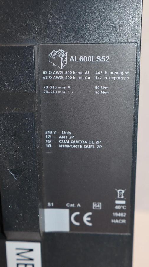 Used Square D Circuit Breaker LJF46400CU31X LJ 400 PowerPact LJ 400 Amp 3 Pole