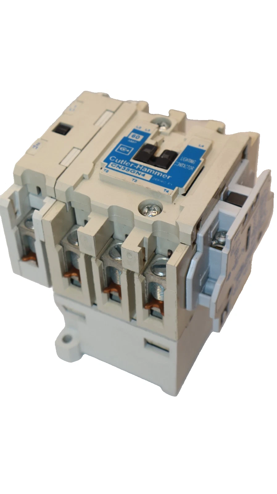 Used Cutler Hammer Lighting Contactor Ser B1 60A Amp CN35GN4 W/ C320KGS1 & T0808 120V