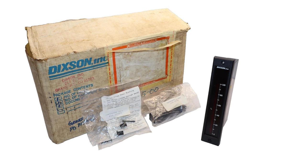 (NEW) DIXSON INC. BE101AXXL1/5VDCV6896 0-100 Panel Meter Kit
