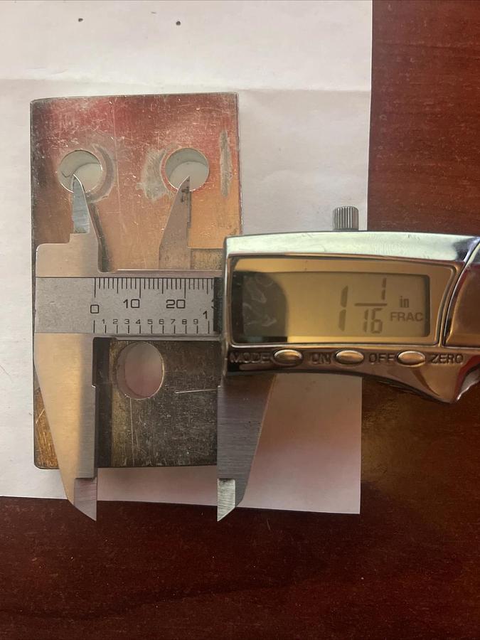 Used Copper Bus Bar 3-1/2" x 2" x 3/8"